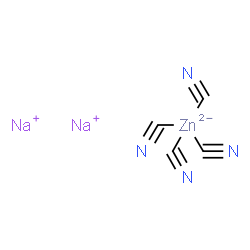 ChemSpider 2D Image | Disodium tetrakis(cyano-kappaC)zincate(2-) | C4N4Na2Zn