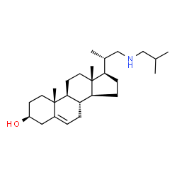 ChemSpider 2D Image | Pregn-5-en-3-ol, 20-methyl-21-((2-methylpropyl)amino)-, (3beta,20S)- | C26H45NO