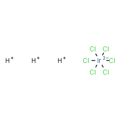 ChemSpider 2D Image | iridate(2-), hexachloro-, trihydrogen | H3Cl6Ir