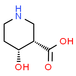 ChemSpider 2D Image | cis-4-Hydroxynipecotic acid | C6H11NO3