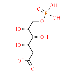 ChemSpider 2D Image | 2-Deoxy-6-O-phosphono-D-xylo-hexonate | C6H12O9P