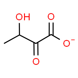 ChemSpider 2D Image | 3-Hydroxy-2-oxobutanoate | C4H5O4