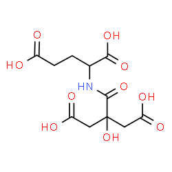 ChemSpider 2D Image | N-[3-Carboxy-2-(carboxymethyl)-2-hydroxypropanoyl]glutamic acid | C11H15NO10