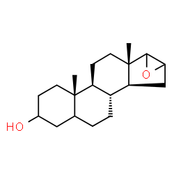 ChemSpider 2D Image | 16,17-Epoxyandrostan-3-ol | C19H30O2