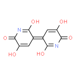 ChemSpider 2D Image | 2,6(1H,3H)-Pyridinedione, 3-(1,6-dihydro-5-hydroxy-2,6-dioxo-3(2H)-pyridinylidene)-5-hydroxy- | C10H6N2O6