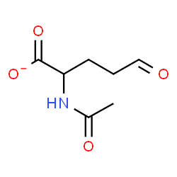 ChemSpider 2D Image | 2-acetamido-5-oxovalerate | C7H10NO4