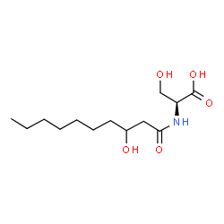 ChemSpider 2D Image | N-(3-Hydroxydecanoyl)-L-serine | C13H25NO5