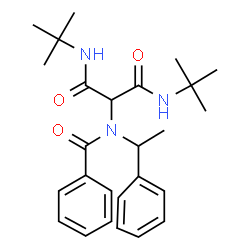 ChemSpider 2D Image | 2-[Benzoyl(1-phenylethyl)amino]-N,N'-di-tert-butylmalonamide | C26H35N3O3