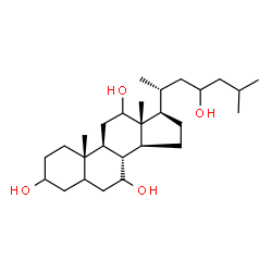 ChemSpider 2D Image | Cholestane-3,7,12,23-tetrol | C27H48O4