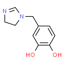 ChemSpider 2D Image | 4-(4,5-Dihydro-1H-imidazol-1-ylmethyl)-1,2-benzenediol | C10H12N2O2