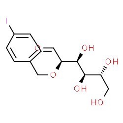 ChemSpider 2D Image | 2-O-(4-Iodobenzyl)-D-glucose | C13H17IO6