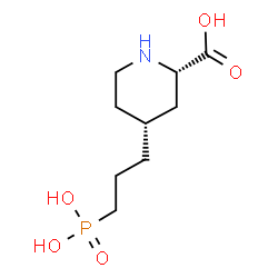 ChemSpider 2D Image | cis-4-(3-Phosphonoprop-1-yl)piperidine-2-carboxylic acid | C9H18NO5P
