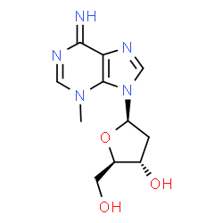 ChemSpider 2D Image | 2'-Deoxy-3-methyladenosine | C11H15N5O3