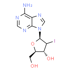 ChemSpider 2D Image | 2'-Deoxy-2'-iodoadenosine | C10H12IN5O3