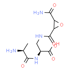 ChemSpider 2D Image | L-Alanyl-3-{[(3-carbamoyl-2-oxiranyl)carbonyl]amino}-L-alanine | C10H16N4O6