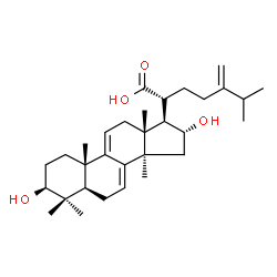 ChemSpider 2D Image | (3beta,16alpha)-3,16-Dihydroxy-24-methylenelanosta-7,9(11)-dien-21-oic acid | C31H48O4