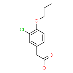 ChemSpider 2D Image | 3-Chloro-4-propoxybenzeneacetic acid | C11H13ClO3