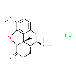ChemSpider 2D Image | HYDROCODONE HYDROCHLORIDE | C18H22ClNO3
