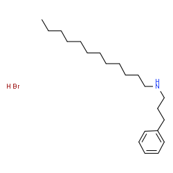 ChemSpider 2D Image | Dodecylamine, N-(3-phenylpropyl)-, hydrobromide | C21H38BrN