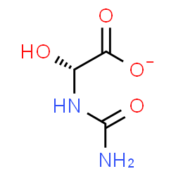 ChemSpider 2D Image | (R)-Ureidoglycolate | C3H5N2O4