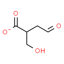 ChemSpider 2D Image | 2-(Hydroxymethyl)-4-oxobutanoate | C5H7O4