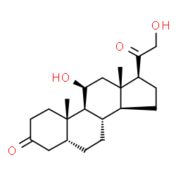 ChemSpider 2D Image | 5beta-Dihydrocorticosterone | C21H32O4