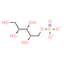 ChemSpider 2D Image | 1-O-Phosphonato-D-xylitol | C5H11O8P