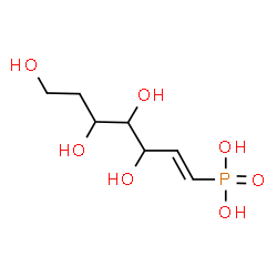 ChemSpider 2D Image | (3,4,5,7-TETRAHYDROXY-HEPT-1-ENYL)-PHOSPHONIC ACID | C7H15O7P