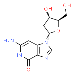 ChemSpider 2D Image | 6-Amino-1,5-dihydro-1-(2-deoxy-alpha-D-erythro-pentofuranosyl)imidazo(4,5-c)pyridin-4-one | C11H14N4O4