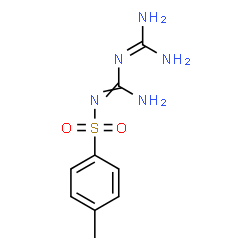 ChemSpider 2D Image | N-{Amino[(diaminomethylene)amino]methylene}-4-methylbenzenesulfonamide | C9H13N5O2S
