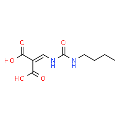 ChemSpider 2D Image | {[(Butylcarbamoyl)amino]methylene}malonic acid | C9H14N2O5