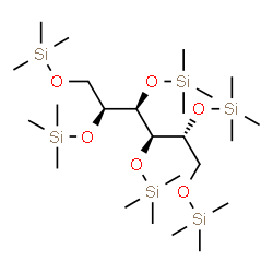 ChemSpider 2D Image | 1,2,3,4,5,6-Hexakis-O-(trimethylsilyl)-D-glucitol | C24H62O6Si6