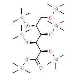 ChemSpider 2D Image | D-Gluconic acid, 2,3,4,5,6-pentakis-O-(trimethylsilyl)-, trimethylsilyl ester | C24H60O7Si6
