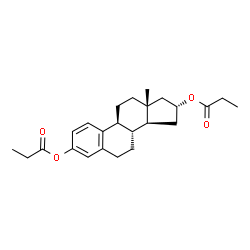 ChemSpider 2D Image | dipropionateestra-1,3,5(10)-triene-3,16?-diol | C24H32O4