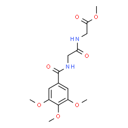 ChemSpider 2D Image | Methyl N-(3,4,5-trimethoxybenzoyl)glycylglycinate | C15H20N2O7