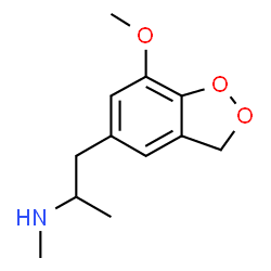 ChemSpider 2D Image | 3-Methoxy-4,5-methylenedioxy-N-methylamphetamine | C12H17NO3