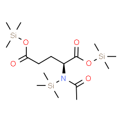 ChemSpider 2D Image | L-Glutamic acid, N-acetyl-N-(trimethylsilyl)-, bis(trimethylsilyl) ester | C16H35NO5Si3