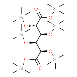 ChemSpider 2D Image | Glucaric acid, 2,3,4,5-tetrakis-O-(trimethylsilyl)-, bis(trimethylsilyl) ester | C24H58O8Si6