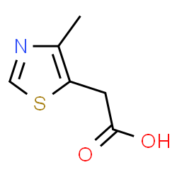 ChemSpider 2D Image | 4-Methyl-5-thiazoleacetic acid | C6H7NO2S