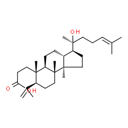 ChemSpider 2D Image | 3,4-Secodammara-4(28),24-dien-3-oic acid, 20-hydroxy- | C30H50O3