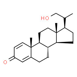 ChemSpider 2D Image | 20-(HYDROXYMETHYL)PREGNA-1,4-DIEN-3-ONE | C22H32O2