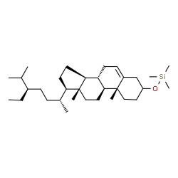 ChemSpider 2D Image | (20R,24R)-3-[(Trimethylsilyl)oxy]stigmast-5-ene | C32H58OSi