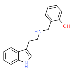 ChemSpider 2D Image | 2-({[2-(1H-Indol-3-yl)ethyl]amino}methyl)phenol | C17H18N2O