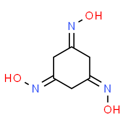 ChemSpider 2D Image | (1e,3e,5e)-cyclohexan-1,3,5-triontrioxim | C6H9N3O3