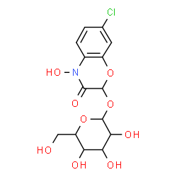ChemSpider 2D Image | 7-Chloro-4-hydroxy-3-oxo-3,4-dihydro-2H-1,4-benzoxazin-2-yl hexopyranoside | C14H16ClNO9