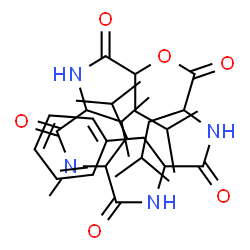 ChemSpider 2D Image | 6-Benzyl-3,9,15-triisobutyl-12-isopropyl-10-methyl-1-oxa-4,7,10,13-tetraazacyclopentadecane-2,5,8,11,14-pentone | C33H52N4O6