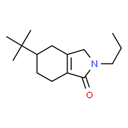 ChemSpider 2D Image | 5-tert-Butyl-2-propyl-2,3,4,5,6,7-hexahydro-1H-isoindol-1-one | C15H25NO