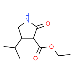 ChemSpider 2D Image | Ethyl 4-isopropyl-2-oxo-3-pyrrolidinecarboxylate | C10H17NO3