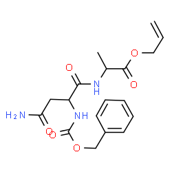 ChemSpider 2D Image | Allyl N~2~-[(benzyloxy)carbonyl]asparaginylalaninate | C18H23N3O6