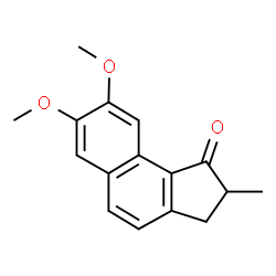ChemSpider 2D Image | 7,8-Dimethoxy-2-methyl-2,3-dihydro-1H-cyclopenta[a]naphthalen-1-one | C16H16O3